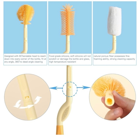 NIB Baby Bottle Brush and Drying Rack with Bottle Brush - Picture 10 of 14